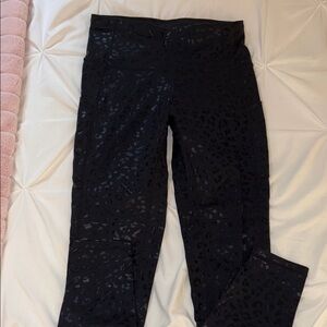 Black Leopard Print Leggings